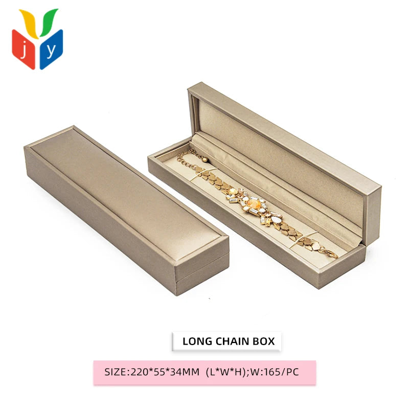 Custom PU Leather Jewelry Boxes with Logo | MOQ 100