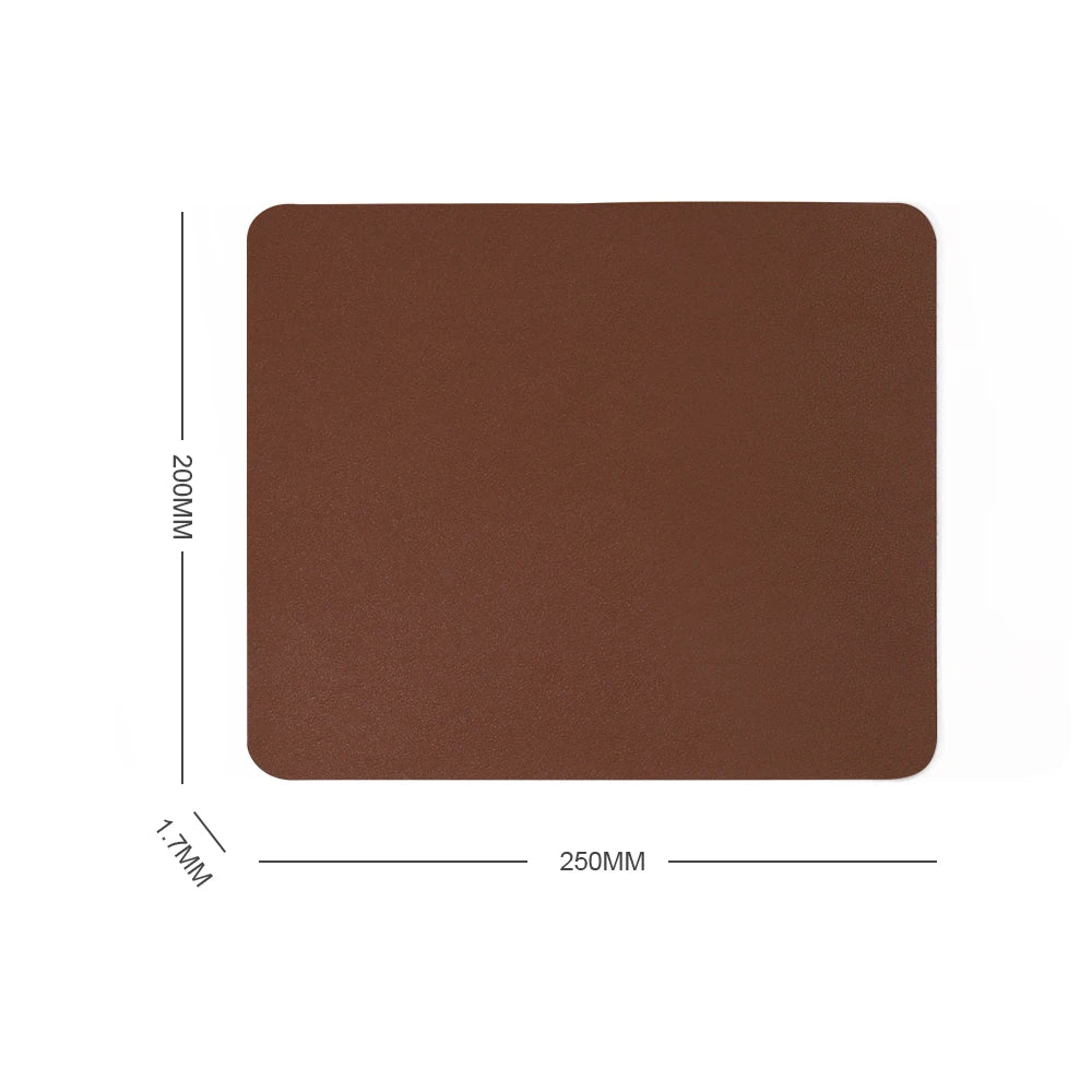 Custom PU Leather Mousepads with Logo | Waterproof Office Desk Mat