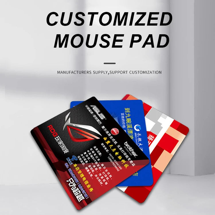 Custom Promotional Mouse Pad with Logo | 100 MOQ, UV/Digital/Silk Screen Printing