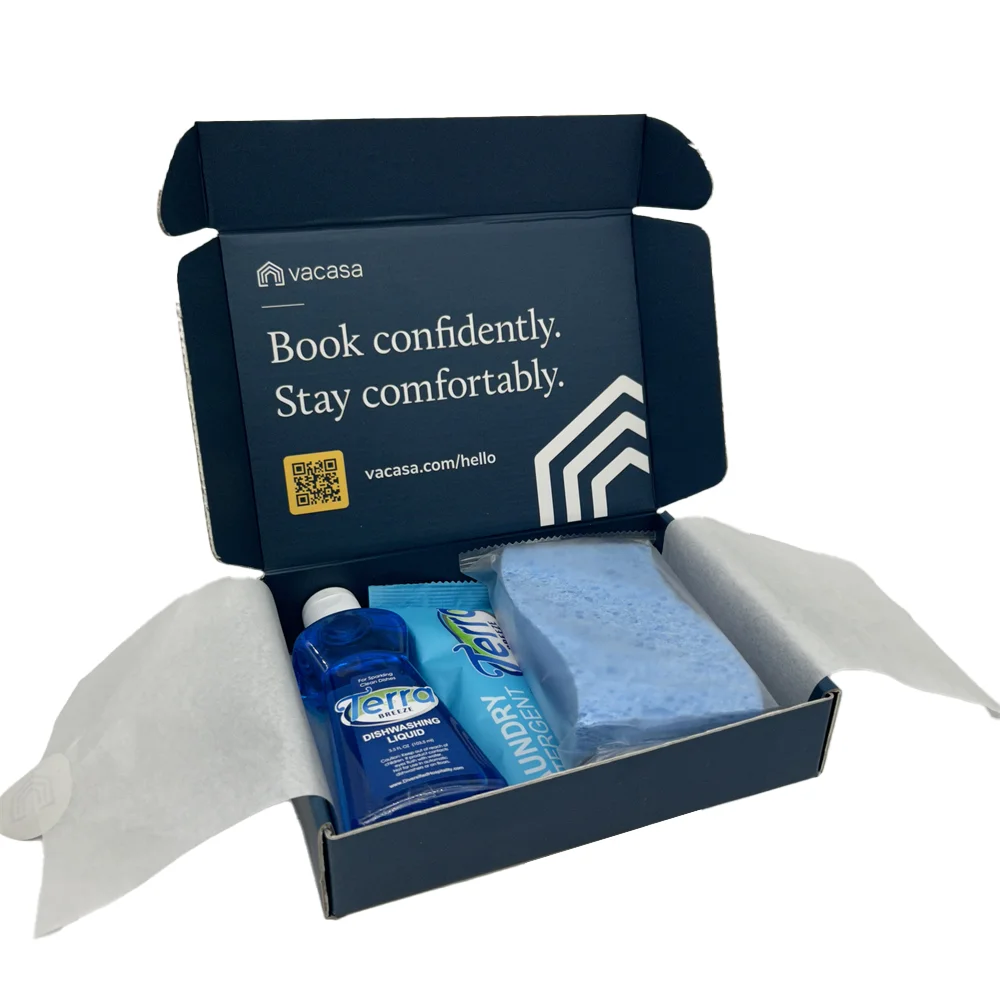 Custom Paper Hotel Amenity Set | 5,000 Pcs MOQ Aircraft Box | 3-5 Star Grade