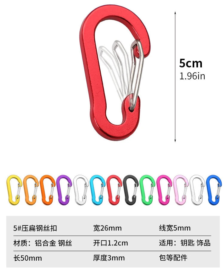 Custom Aluminum Carabiner Clips with Logo | Promotional Giveaways | 20 pcs MOQ