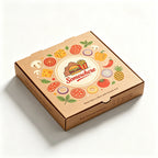 Custom Logo 3-Compartment Pizza Boxes | Restaurant Packaging MOQ 500