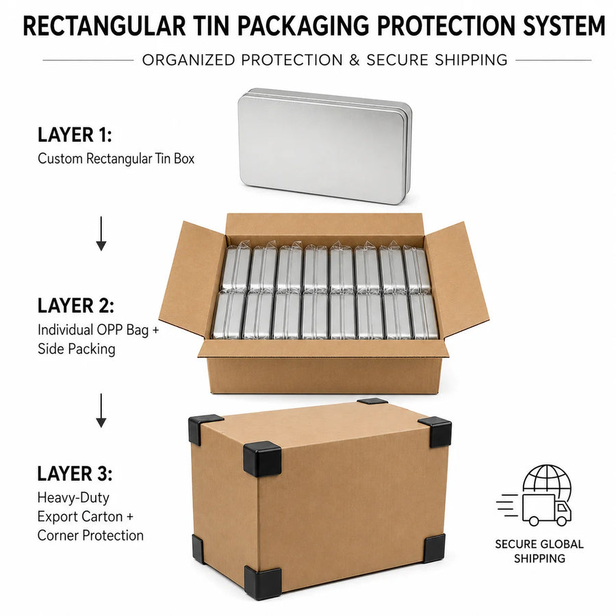 Custom Tinplate Box | Food-Grade | CMYK Printing | Separate Lid | 1 MOQ | Packaging