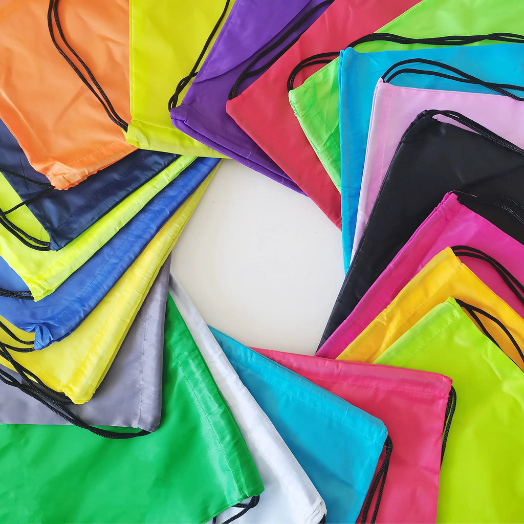 Custom Microfiber Synthetic Leather Drawstring Bag: Waterproof, Thermal Print Logo, MOQ 50 for Gym & Camping
