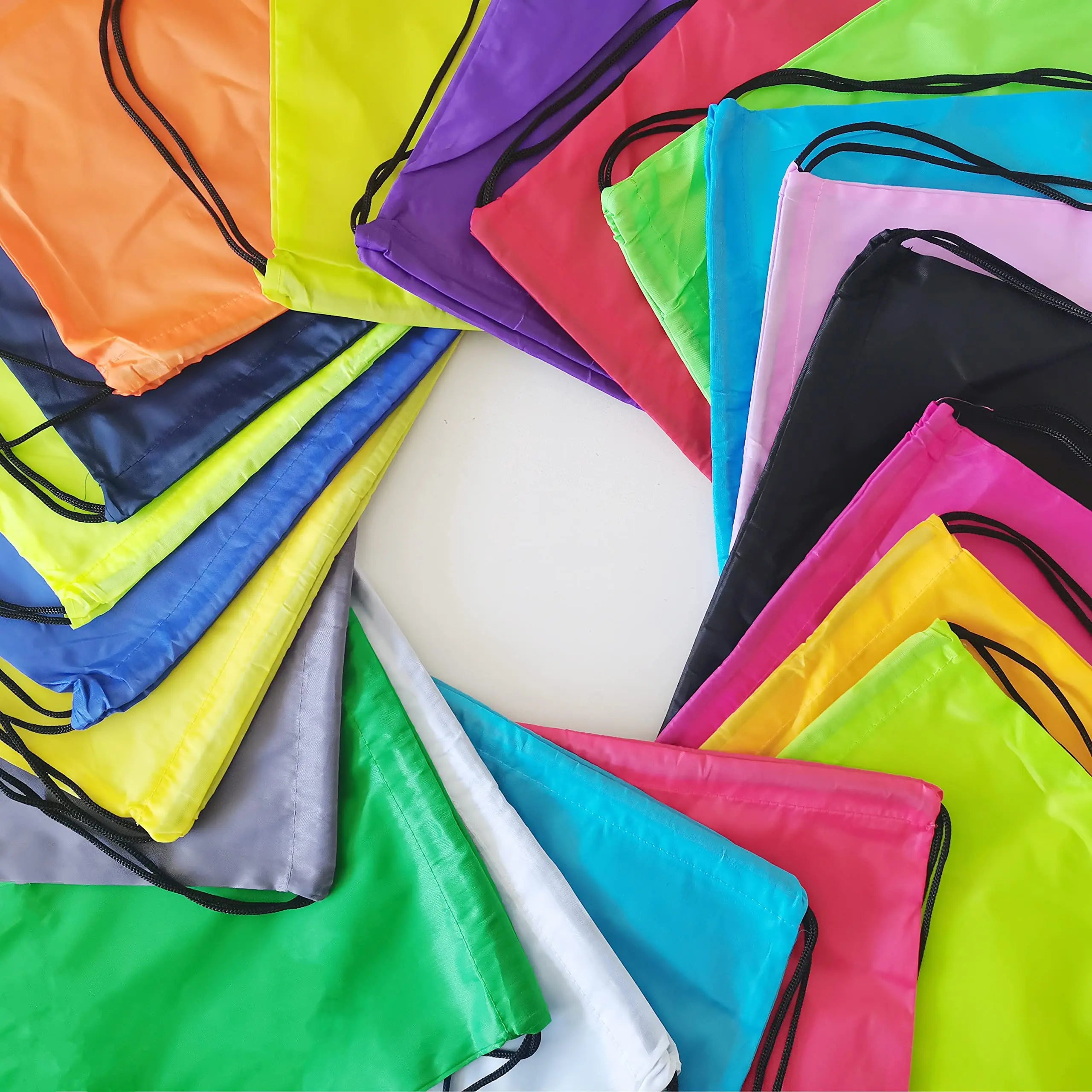 Custom Microfiber Synthetic Leather Drawstring Bag: Waterproof, Thermal Print Logo, MOQ 50 for Gym & Camping