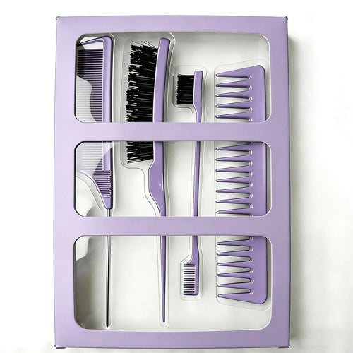 Custom 4-Piece Hair Brush Gift Set with Logo | 2,400 MOQ