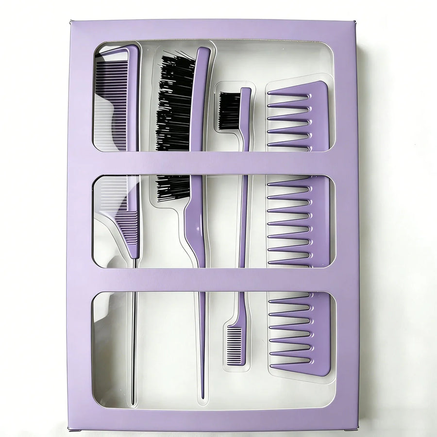 Custom 4-Piece Hair Brush Gift Set with Logo | 2,400 MOQ