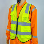 Custom 120gsm Polyester Safety Vest: Reflective, Anti-Static, High-Vis, MOQ 6,000 for Industrial Workwear