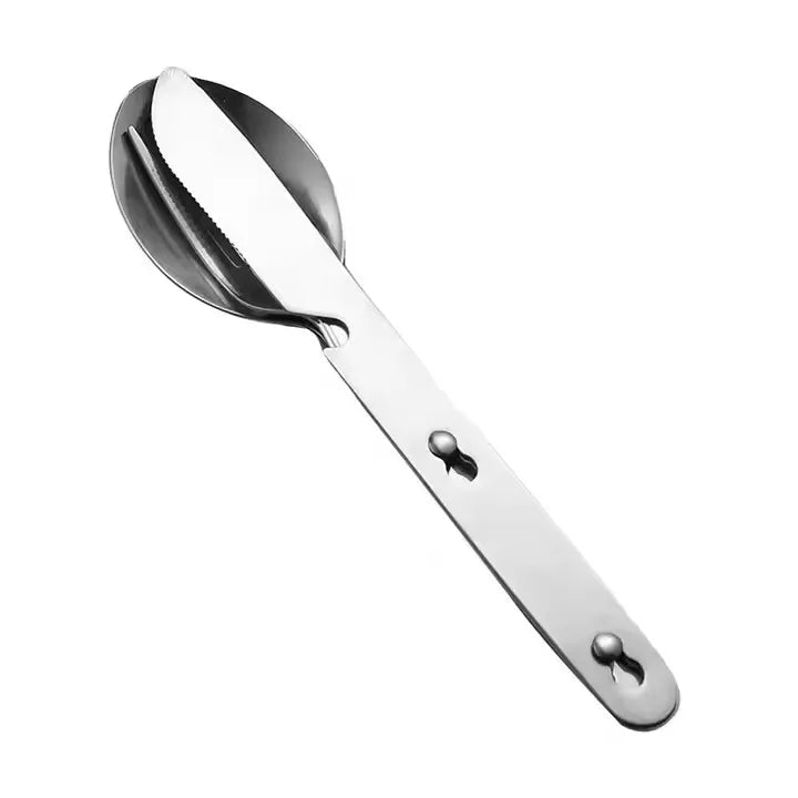4-in-1 Stainless Steel Cutlery Set | Travel & Outdoor | 300 MOQ