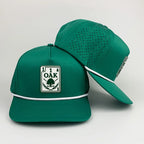 Waterproof Golf Hats Club Company Customized Sports 5 Panel Baseball Cap Hydro Breathable Rope with Rubber/PVC Logo Gorras