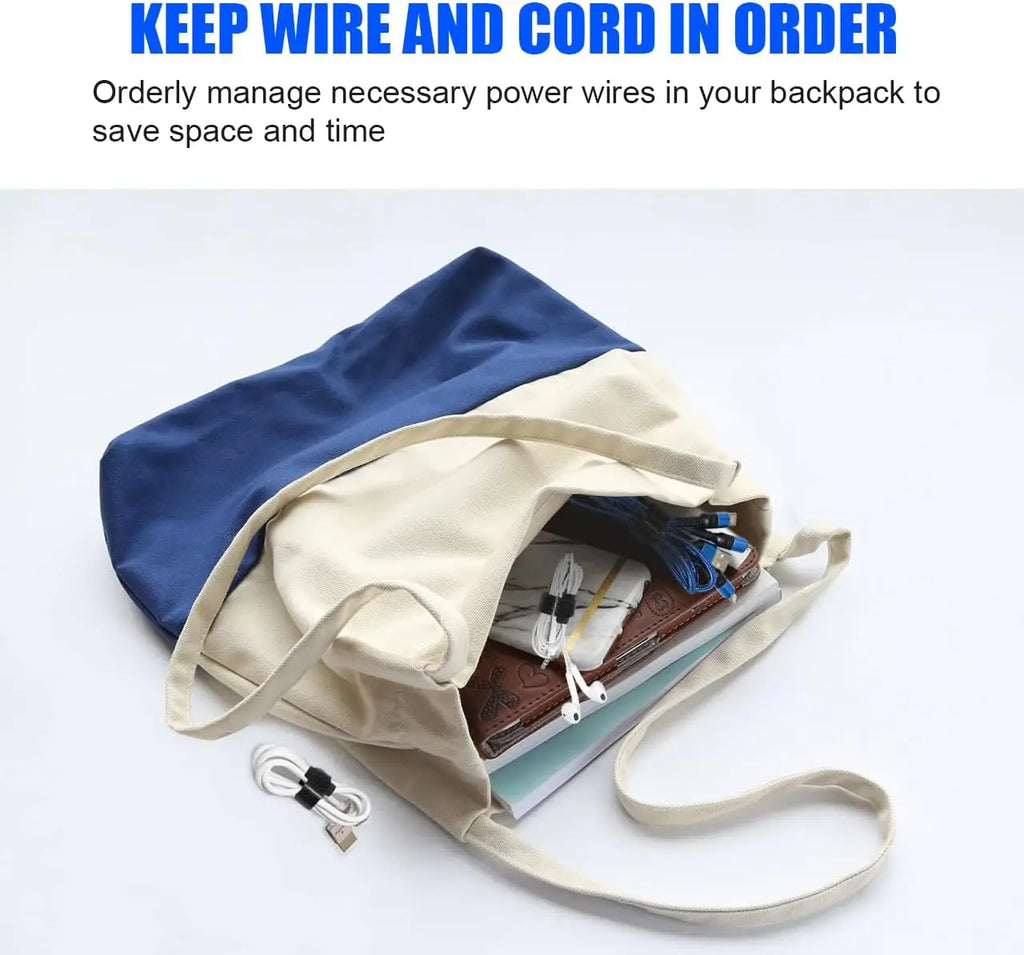 Custom Cable Organizers with Logo | MOQ 100 | OEKO-TEX Certified
