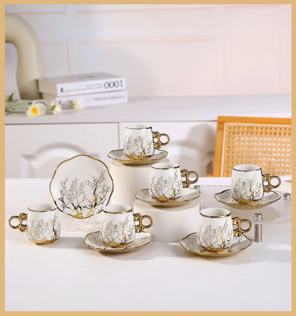 Custom Ceramic Coffee Cup Set — 31-Day Lead, Gift Box, OEM/ODM
