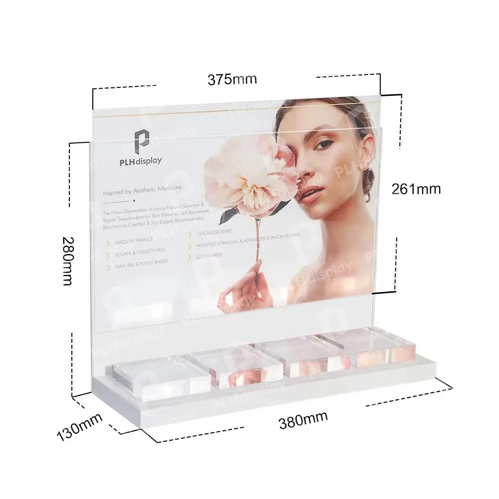 Custom Acrylic Display Rack | Beauty Skincare Cosmetics | 30 MOQ | KD