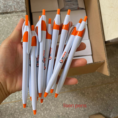 Custom Promotional Pens: 50 MOQ, 10-Day Lead, EN71/REACH | 1.0mm Ballpoint with Logo