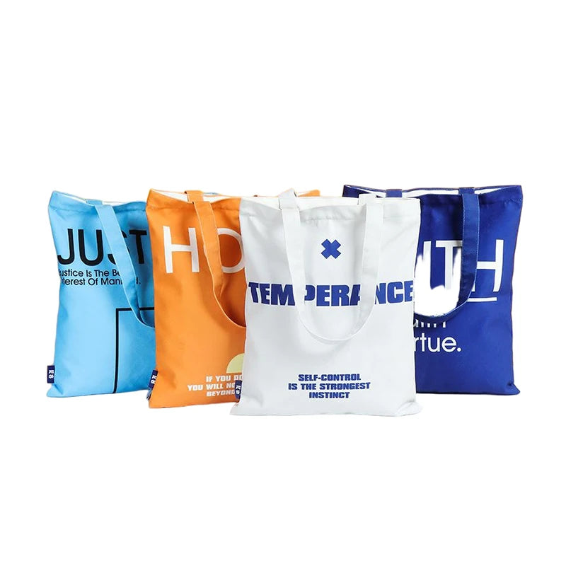 Large Cotton Canvas Tote Bag – Custom Printed Eco-Friendly Shopping Bag With Logo