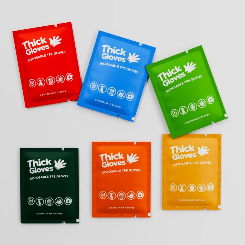 Custom Food-Grade TPE Gloves | Individual Packaging | MOQ 1 Carton