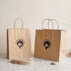 Kraft Paper Bags — Leakproof Bottom, 10,000 Pcs MOQ, Recyclable
