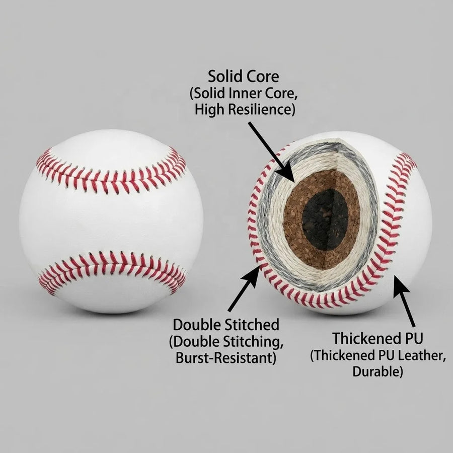 Custom Professional Baseball | Full Grain Leather | Bulk Team Orders