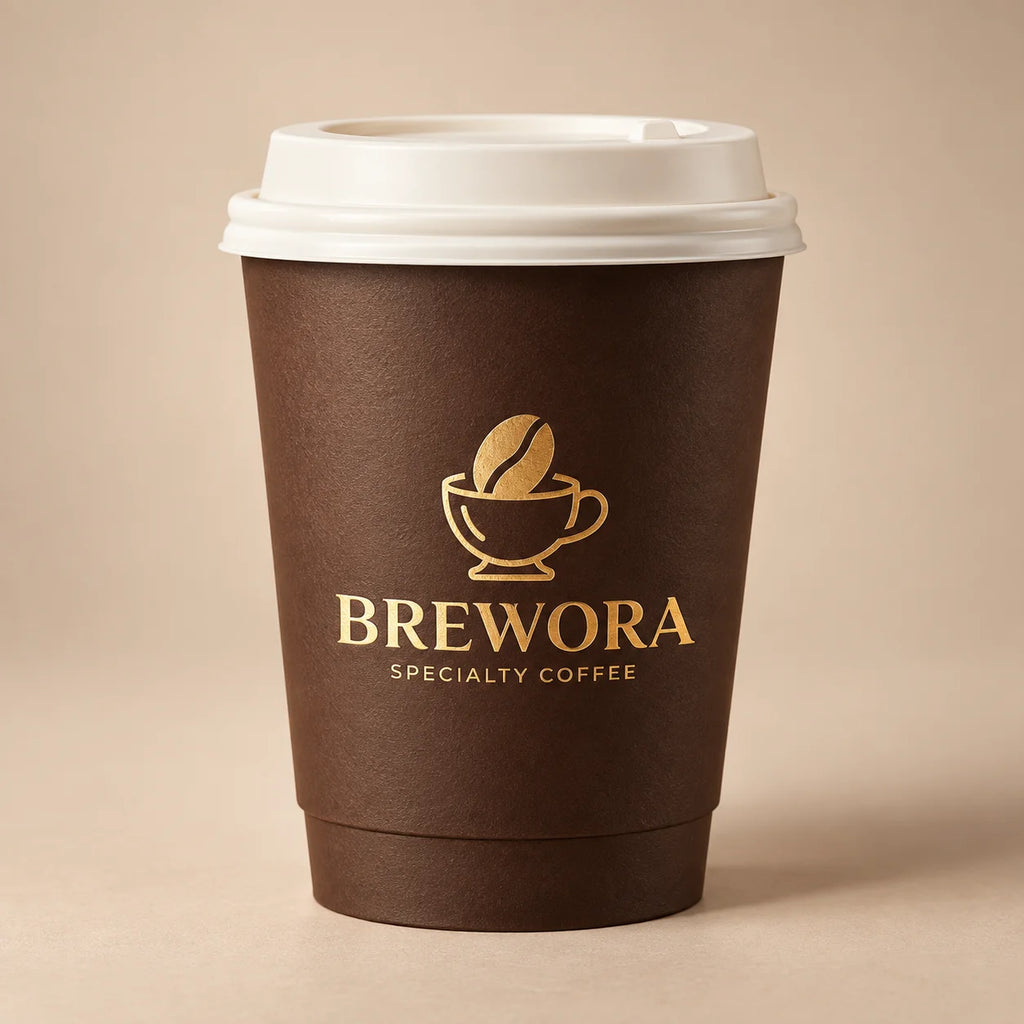 Custom Double Wall Hot Drink Paper Coffee Cup with Logo | MOQ 5,000