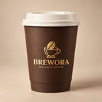 Custom Double Wall Hot Drink Paper Coffee Cup with Logo | MOQ 5,000