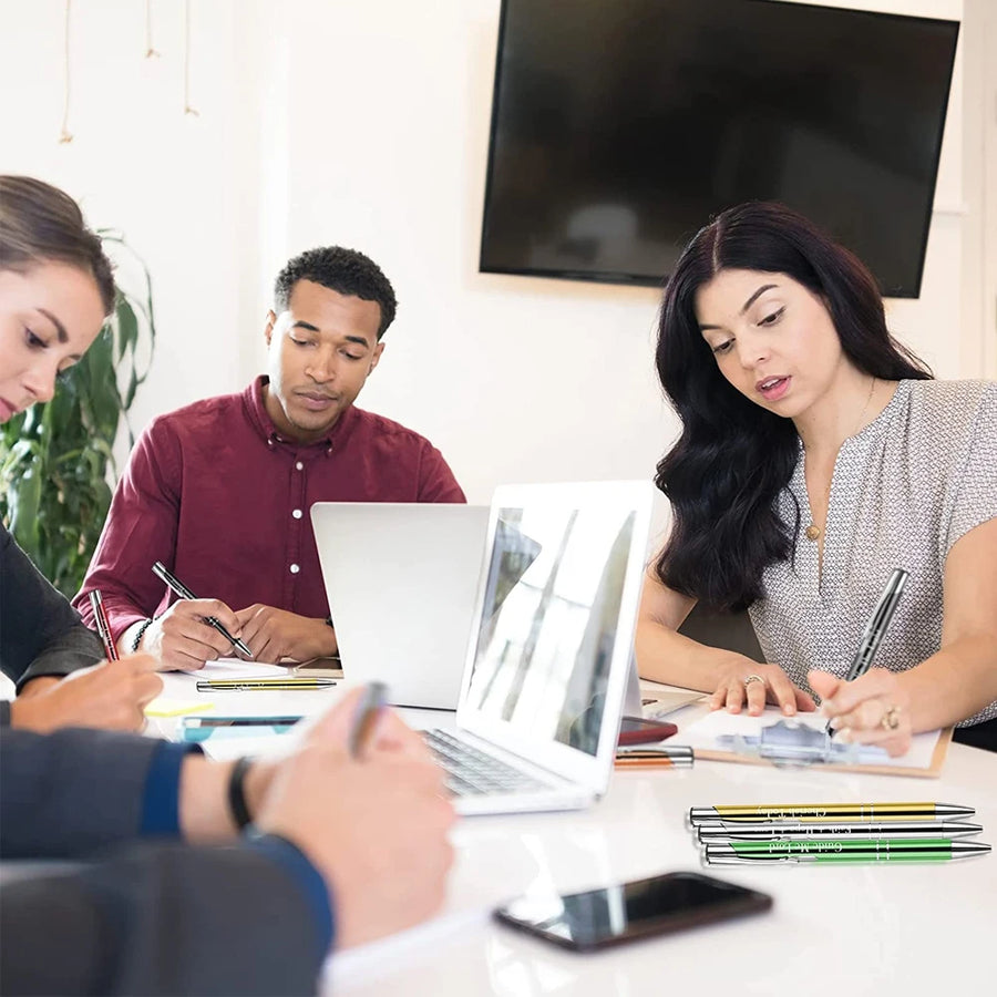 Metal Ballpoint Pens with Laser Engraved Logo for Office, Events and Corporate Gifts