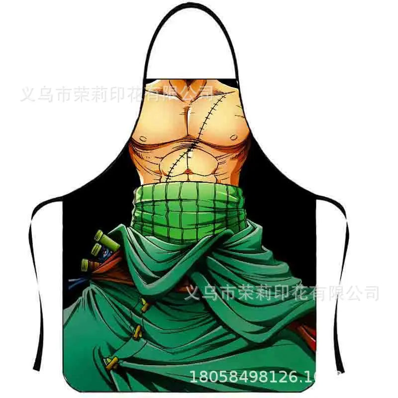Waterproof Polyester Apron | 3D Printed Cartoon Barbecue Apron