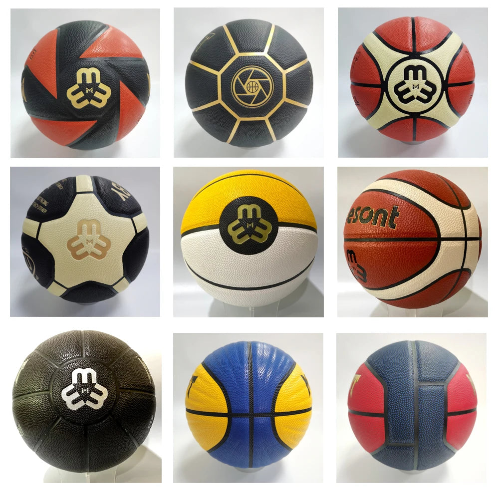 Custom Logo Basketball with PU Cover | Size 5 6 7 MOQ 20