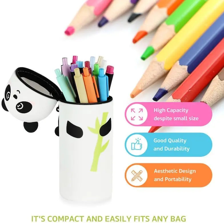 Custom Silicone Pen Holder with Logo | LFGB Certified, Foldable Animal Shape, 500 MOQ