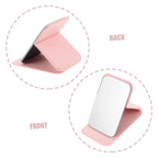Custom Pocket Mirrors with Logo | PU Leather | MOQ 100 pcs