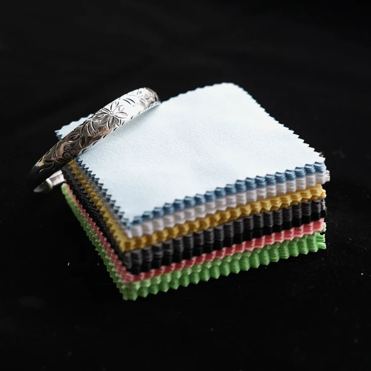Custom Logo Microfiber Jewelry Polishing Cloth | MOQ 100