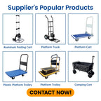 Foldable Garden Cart: 100kg Capacity, 9-Day Lead, 4-Wheel | Camping & Outdoor Trolley with OEM
