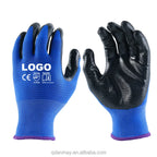 Custom 13G Polyester Nitrile Coated Gloves | 6000 Pairs MOQ | Construction Safety Hand Gloves Wholesale