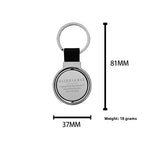 Custom Rotating Stainless Steel Keychain with Laser Engraving | 500 MOQ