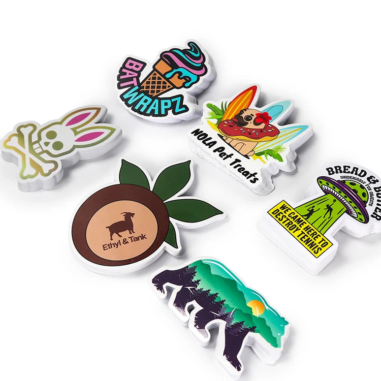 Custom Die Cut Vinyl Stickers with Logo | MOQ 500 Pcs