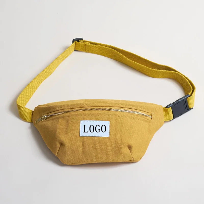 Custom Canvas Waist Bag with Logo | Bulk 500 Pcs