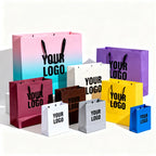 Custom Kraft Paper Bags with Logo | CMYK Printing & Foil Stamping | 500 Pcs MOQ