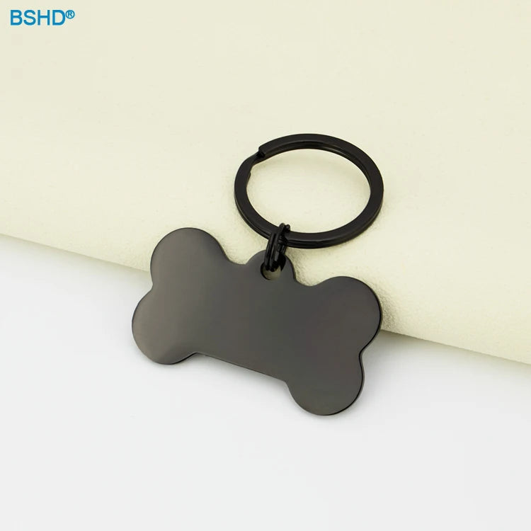Custom Stainless Steel Pet ID Tags with Laser Engraving | 100 MOQ for Dog Tags & Keychains