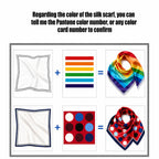 Custom 18 Momme Mulberry Silk Scarf with Digital Print Logo | Bulk Corporate Gifts & Retail Accessories