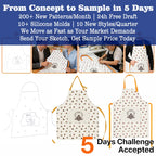 Custom Cotton Canvas Chef Apron | Sublimation Logo | BSCI/ISO Certified