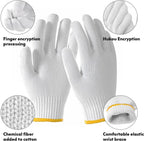 Custom Cotton Work Gloves with Printing | Bulk MOQ 8 Pairs