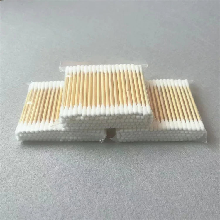 Medical-Grade Cotton Swabs CE0197 ISO13485 | Bamboo/Wood/Plastic Sticks | 15-Day Lead Time
