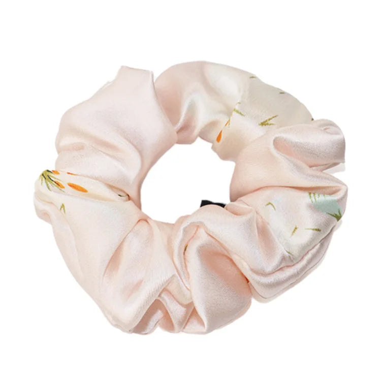 Custom Silk Scrunchies with Logo | Bulk MOQ 2 Pcs
