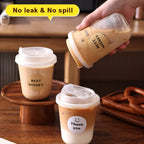 Wholesale Custom Printed Clear PET Plastic Cup with Lid for Iced Coffee