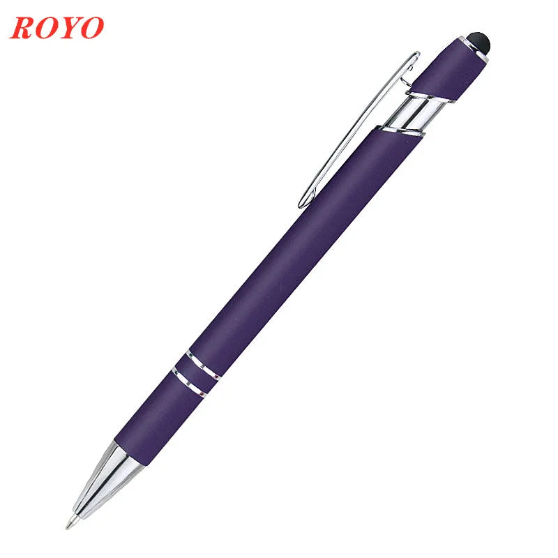 Custom Metal Stylus Pen with Logo | 2-in-1 Ballpoint MOQ 100