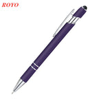 Custom Metal Stylus Pen with Logo | 2-in-1 Ballpoint MOQ 100