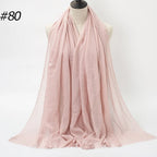 Wholesale Polyester Scarves: 105 Colors, 10-Day Lead, 90x180cm | Spring/Summer Women's Fashion