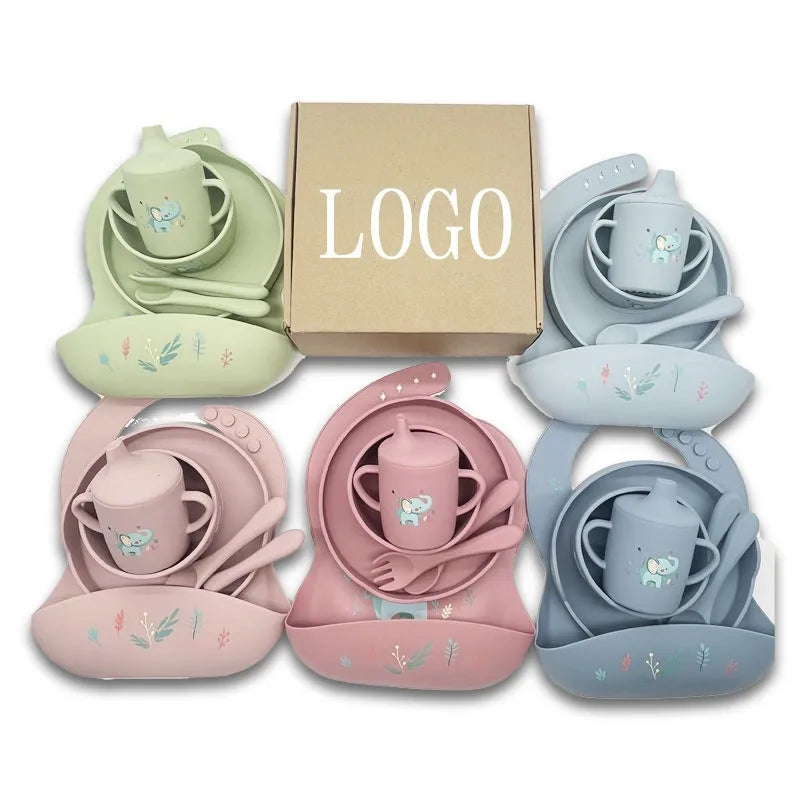 BPA-Free Silicone Feeding Set | MOQ 20 | 7-Day Lead