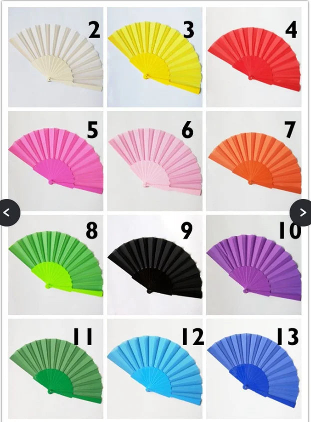 Custom Printed Hand Fans with Logo – 100 MOQ, 7-12 Day Lead