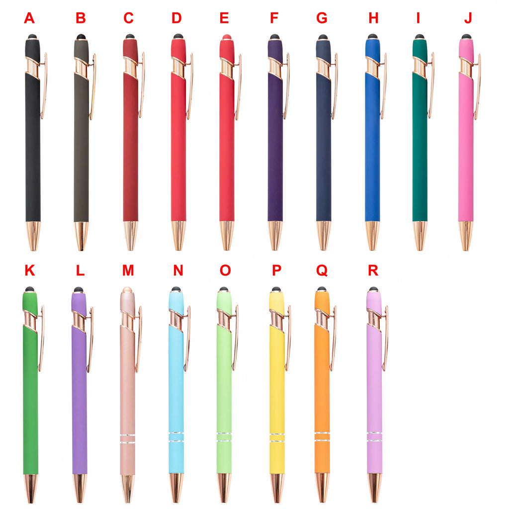 2-in-1 Capacitive Stylus Pen: 100 MOQ, Aluminum, Laser Engraving | Custom Logo Promotional Pens