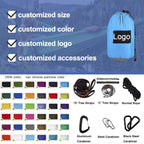 Custom 210T Parachute Nylon Hammock with Logo | 200kg Capacity, 1 MOQ, Camping